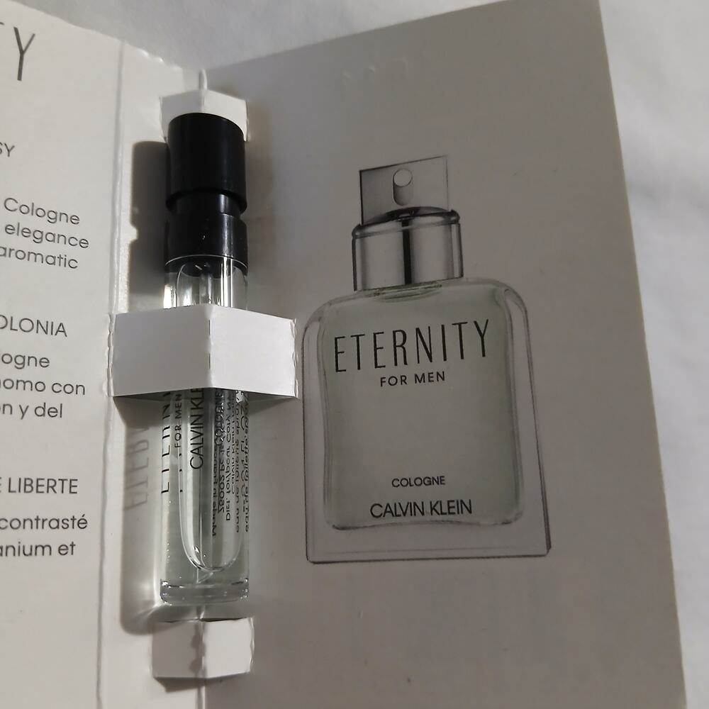 Eternity for Men Calvin Klein (Set of 6) Cologne .04 fl oz samples NEW